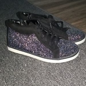 Justice Glitter Hightop Sneakers